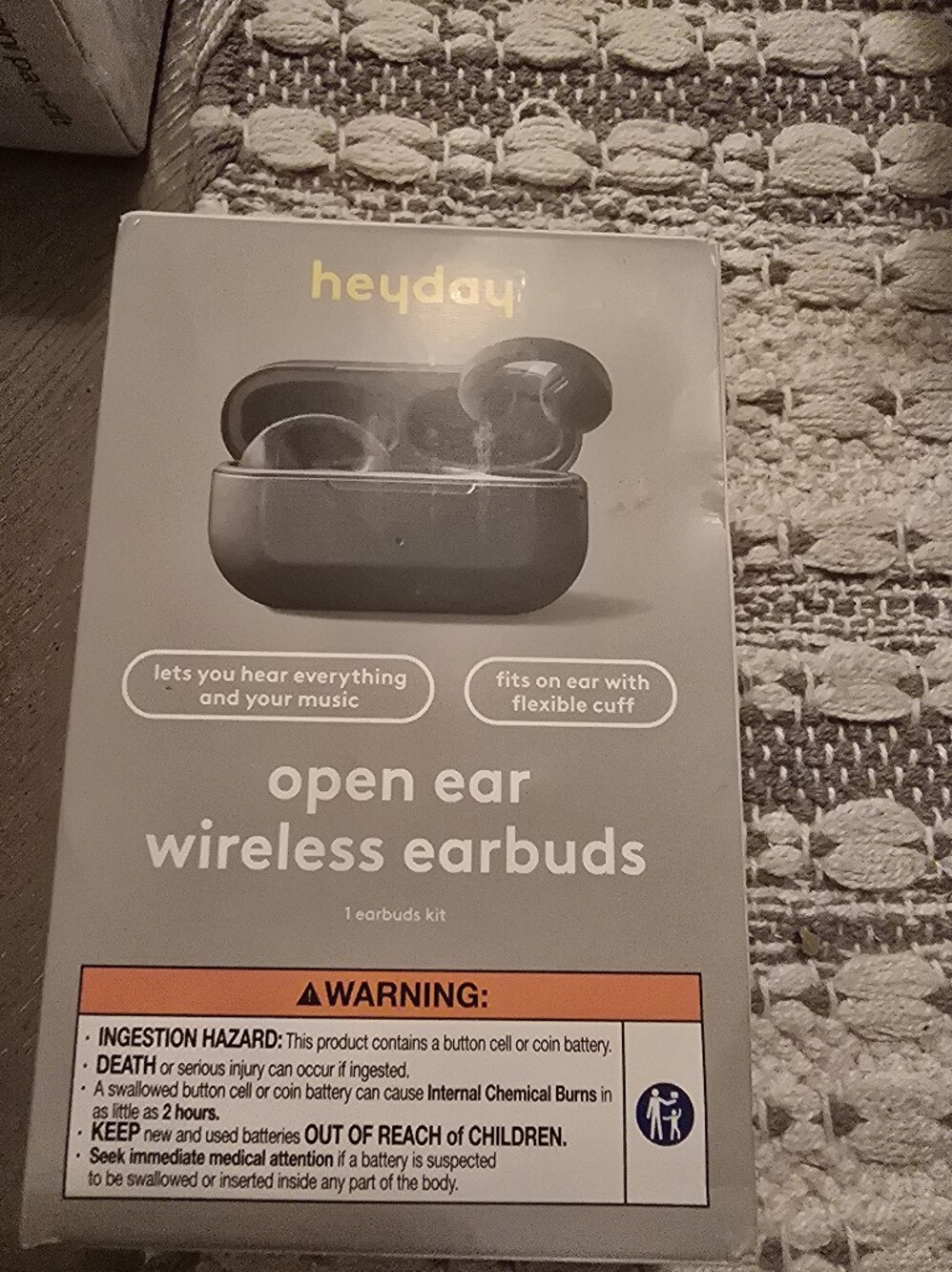 heyday Open-Ear Wireless Earbuds  with Charging Case